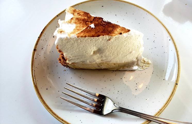 A decadent key lime pie from Fish N Beer. - LINNEA COVINGTON