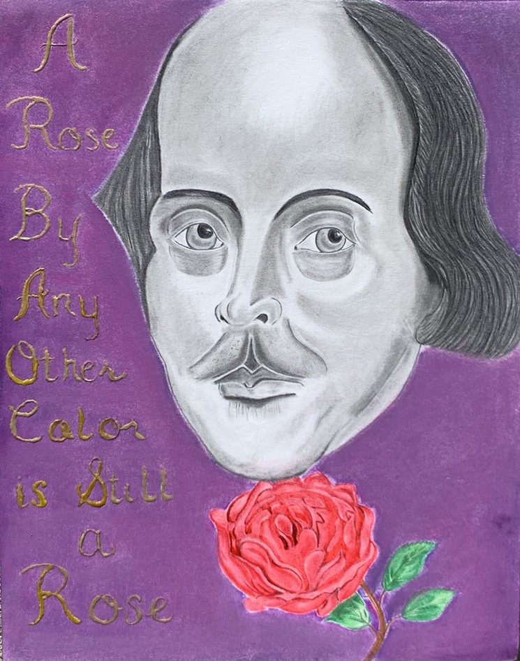 "Shakespeare," by Ed McDonald. - COURTESY OF JUSTIN REDDICK