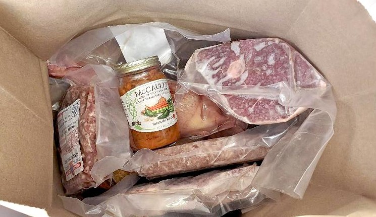 McCauley Family Farm delivers meat and egg CSA shares like this. - LINNEA COVINGTON