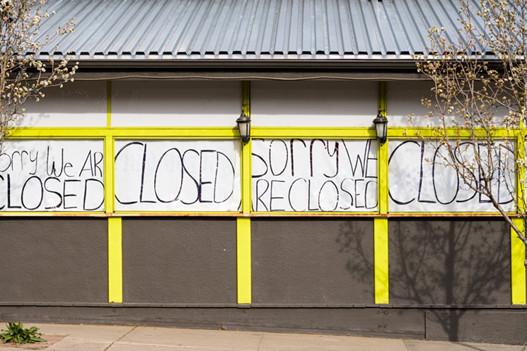 Benny's Restaurant & Cantina and many other businesses are closed during the shutdown. - ETHAN HERROLD
