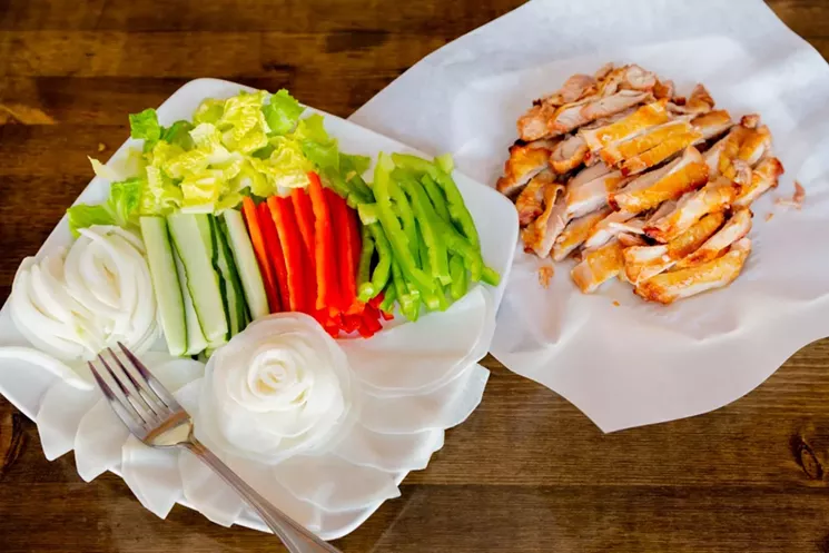 Angry Chicken's wellbeing platter packs a ton of flavor into a bright and healthy dish. - COURTESY OF ANGRY CHICKEN/FACEBOOK