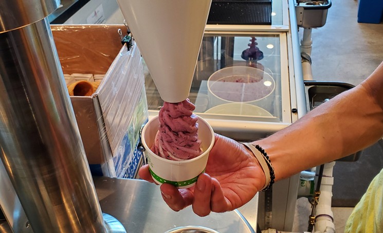 Making New Zealand ice cream at Happy Cones Co. (before the pandemic). - LINNEA COVINGTON