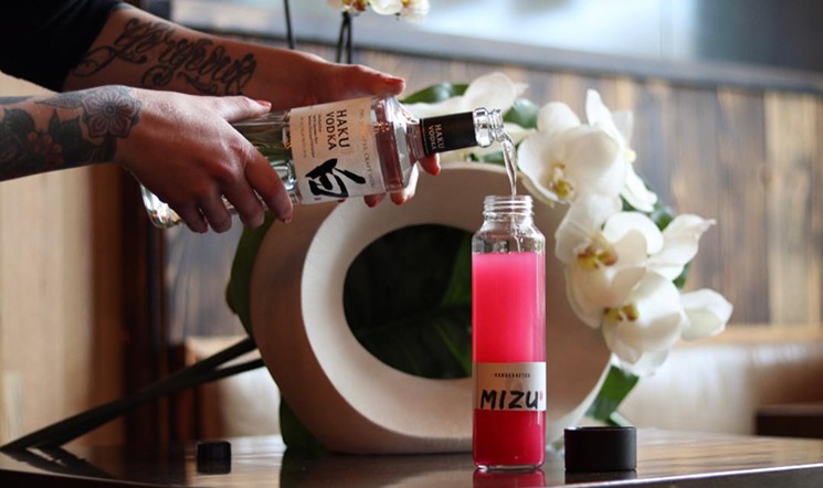 Mizu Izakaya has been bottling cocktails for customers to take home. - TJ VONG