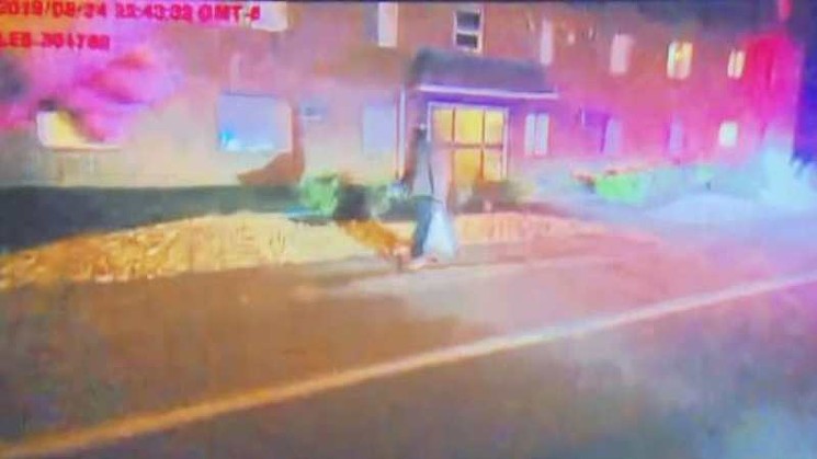 A surveillance image of Elijah McClain near where he was attacked by Aurora police. - AURORA POLICE DEPARTMENT VIA CBS4