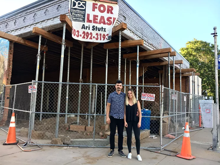 This is what Brasserie Brixton looked like a year ago, with co-owners Justin Morse and Amy Keil out front. - STACI BERRY
