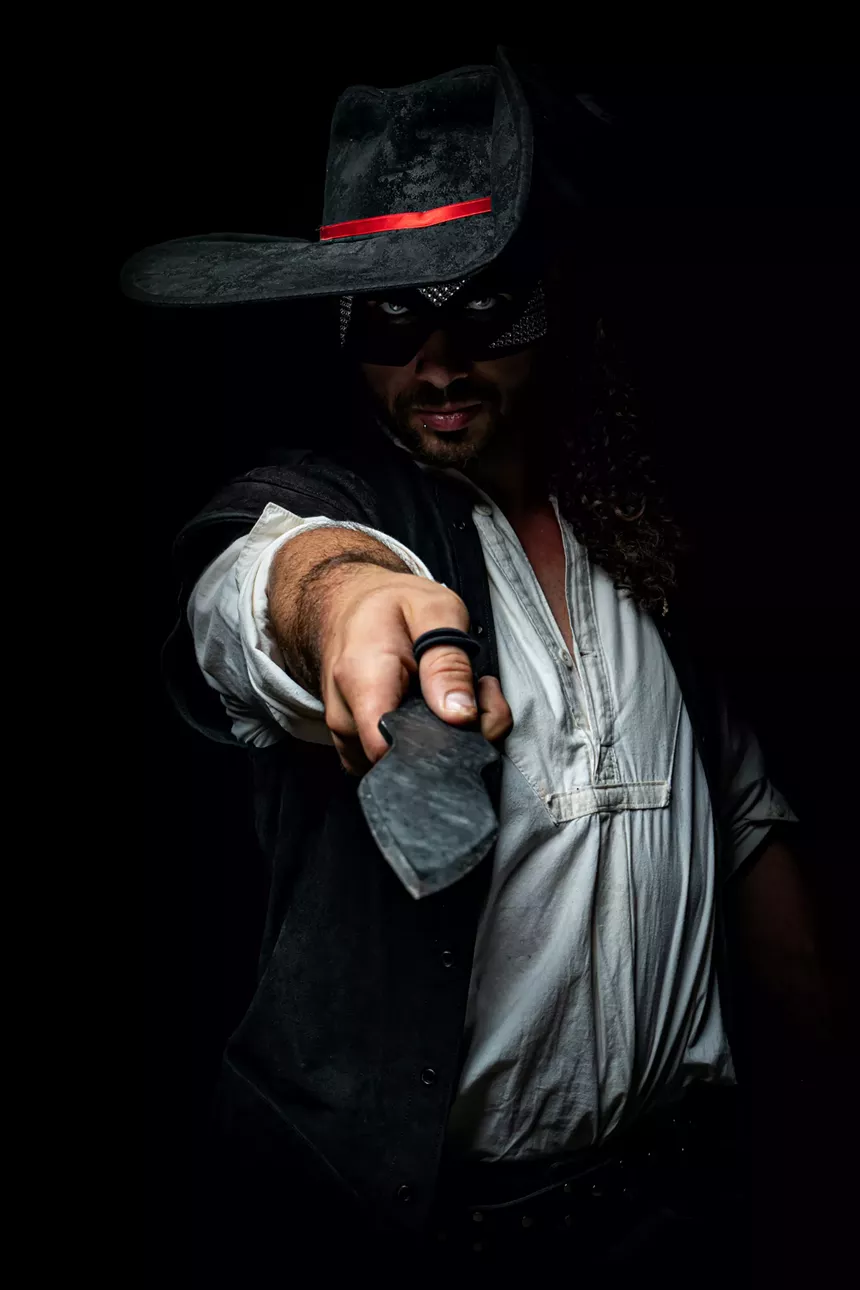 You never know who you'll meet next in Rainbow Militia's new immersive performance. - MARTHA WIRTH PHOTOGRAPHY