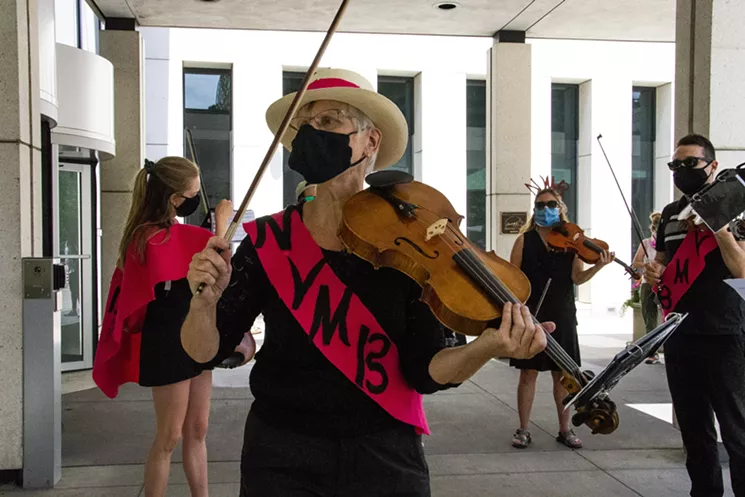 Helen McDermott has been playing with the Colorado Symphony for over thirty years, but has had to drastically change her lifestyle in recent months. - NELL SALZMAN