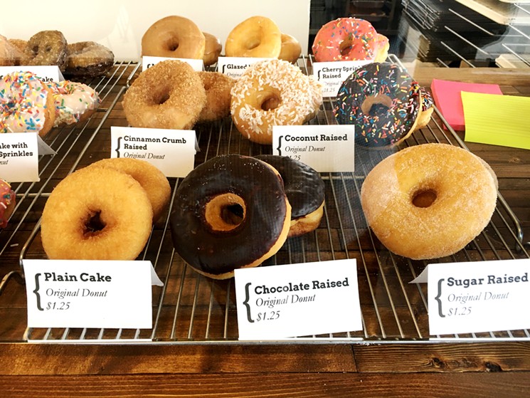 Raised doughnuts ring in at $1.25 each. - MARK ANTONATION