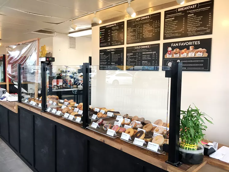 Inside Wake & Bake, where the doughnuts are old-school and the kolaches sell out quickly. - MARK ANTONATION