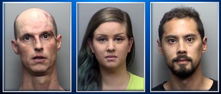 Michael Townley, Anna Kruger and Joshua Mischler-DeLeon were arrested after the brawl. - FORT COLLINS POLICE SERVICES VIA CBS4