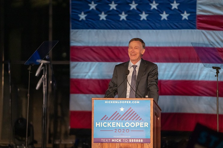 Hick kicks off his presidential campaign at Civic Center Park in March 2019. - MICHAEL EMERY HECKER