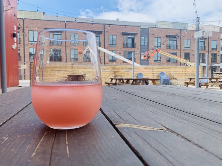 Sip a cold rosé at a socially distanced table on the Infinite Monkey Theorem's patio. - COURTESY OF THE INFINITE MONKEY THEOREM