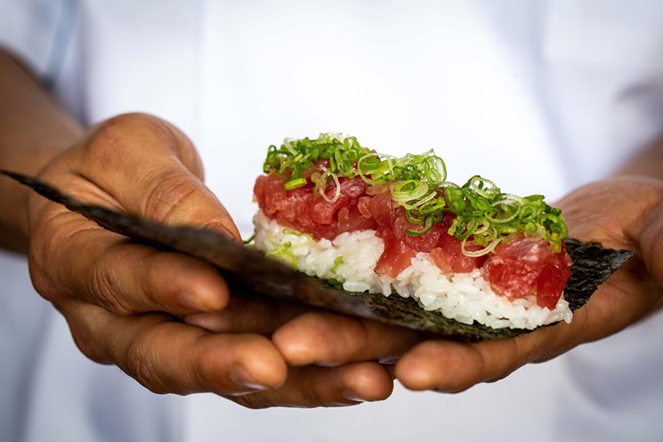 Temaki Den will soon be making cylindrical sushi rolls. - STEPHAN WERK/WERK CREATIVE