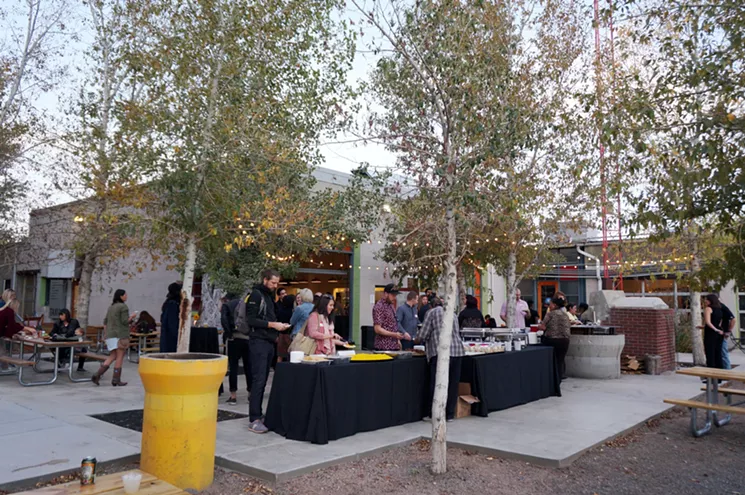 Large gatherings like a previous year's anniversary celebration are on hold for now, but you can still enjoy lunch at Comal. - MARK ANTONATION