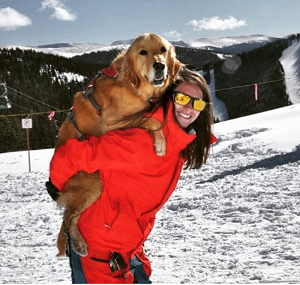 Lauren Gotthelf with her dog, Sage. - FAMILY PHOTO VIA KILLMER, LANE & NEWMAN, LLP