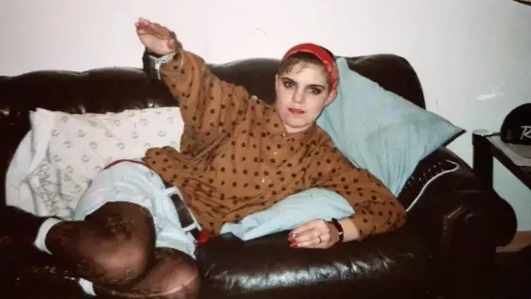 An old photo of Shannon Foley Martinez, who now rejects the white supremacist worldview she once embraced, as seen in Love Wins Over Hate. - IRONZEAL FILMS