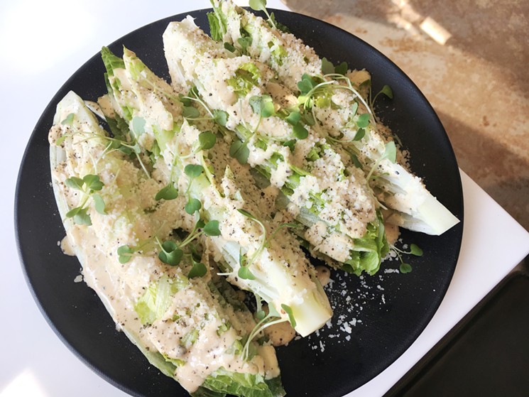 A slightly different take on a Caesar salad from New Yorkese. - MARK ANTONATION