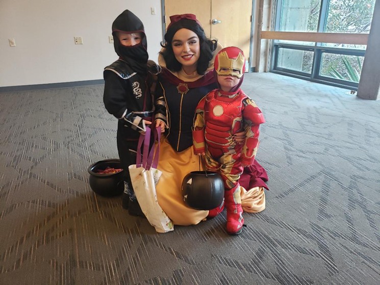 Trick-or-treat with your little goblins and superheroes. - LINNEA COVINGTON