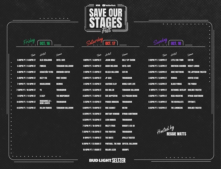 SAVE OUR STAGES FEST