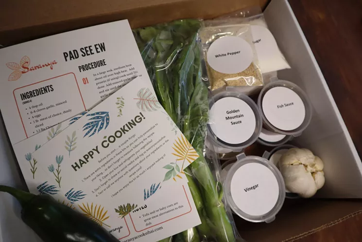 The boxes arrive at customers' homes with labeled ingredients and detailed directions. - ZONYA SARANYA DAWSON