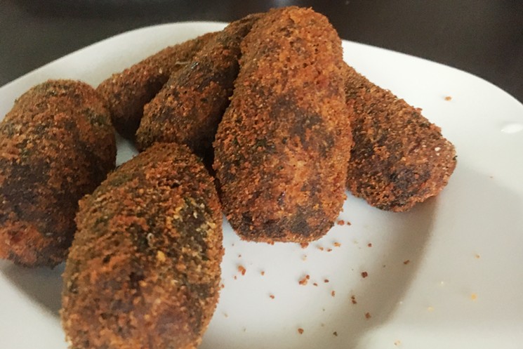These beef croquettes are like tater tots made out of meat. - MARK ANTONATION
