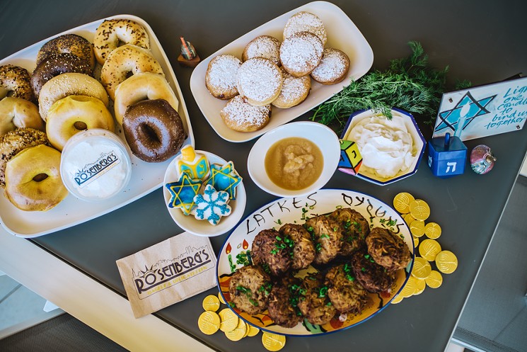 Rosenberg's Hanukkah spread is sure to light up your winter nights. - FROM THE HIP PHOTO