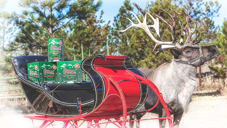 Based on that reindeer's expression, we're not sure he likes beer. - BRECKENRIDGE BREWERY