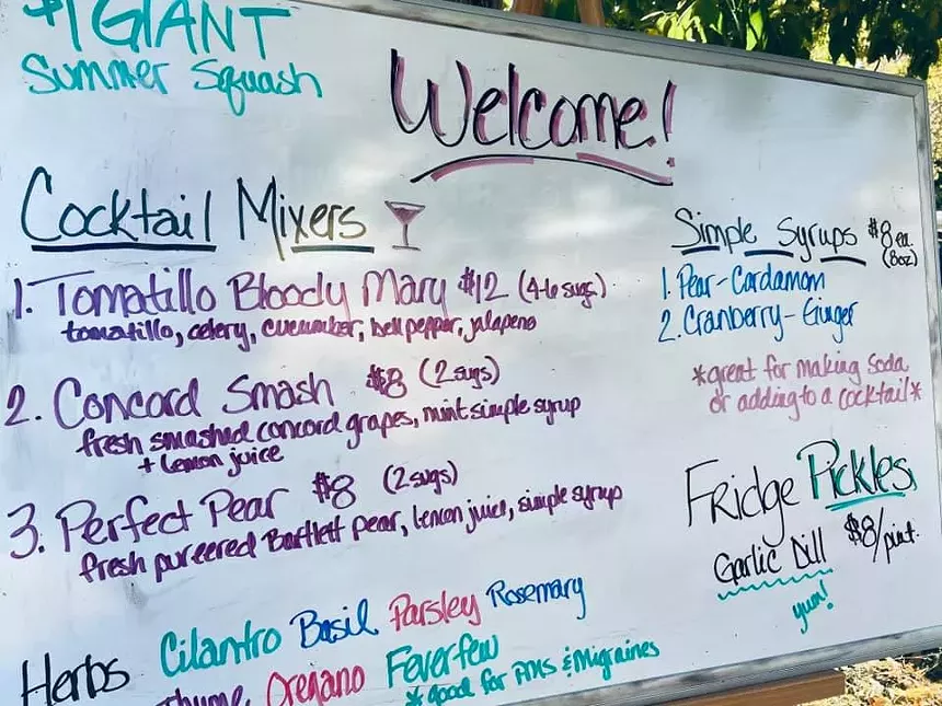 The Whittier Walking Market's summer dates included all kinds of garden produce and homemade products. - WHITTER WALKING MARKET