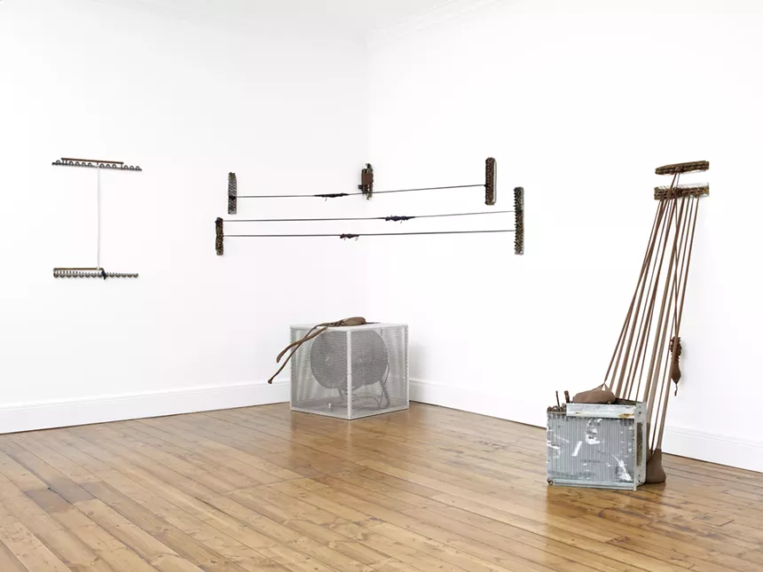 “A.C.Q.I” by Senga Nengudi, mixed-material installation. - © SENGA NENGUDI; INSTALLATION PHOTO BY STEPHEN WHITE; COURTESY OF THE DENVER ART MUSEUM