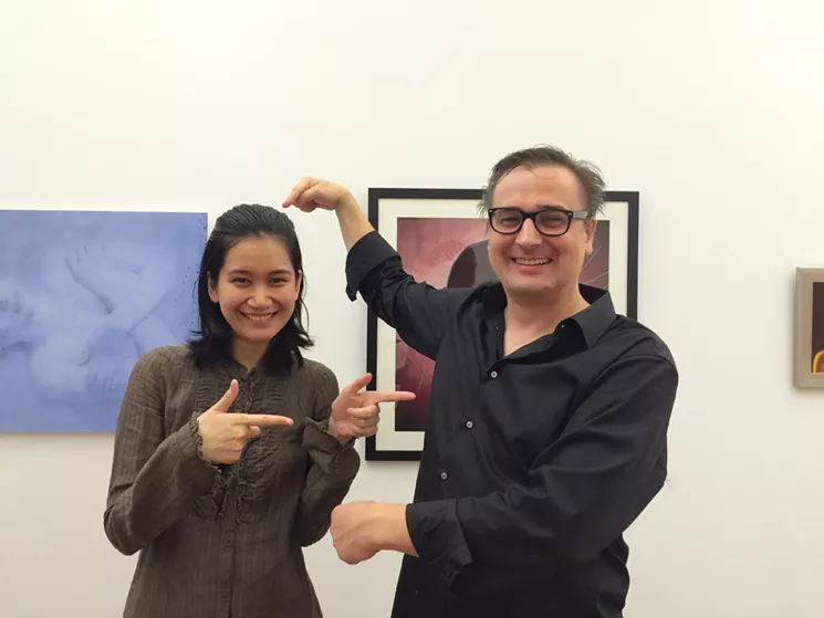 Mentor Volker Goetze and mentee Tidtaya Sinutoke participate in the Immigrant Artist Mentoring Program. - MARA VLATKOVIC