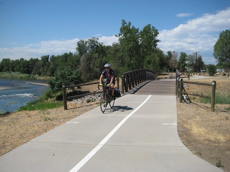 The South Platte River Trail has fewer bikers in the winter months. - TIM CIGELSKE / FLICKR