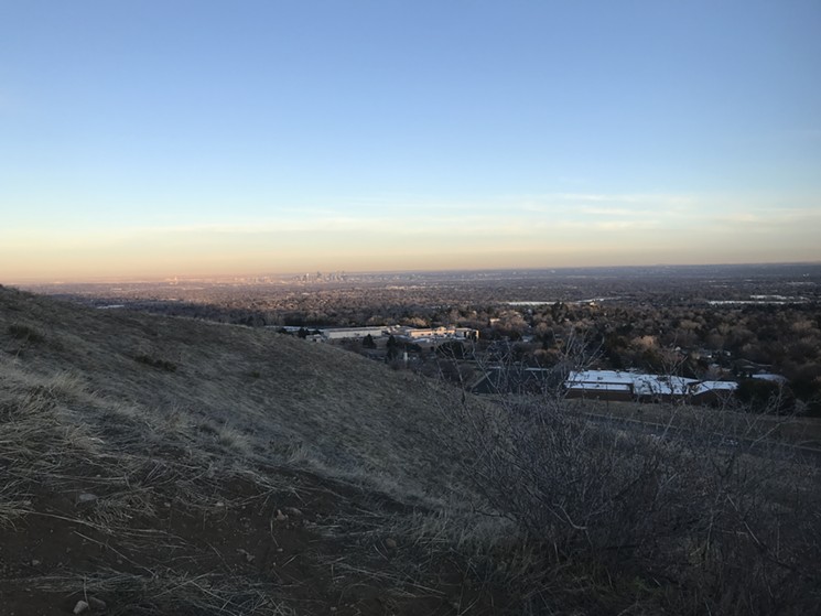 Looking toward the city from Green Mountain. - KYLE HARRIS