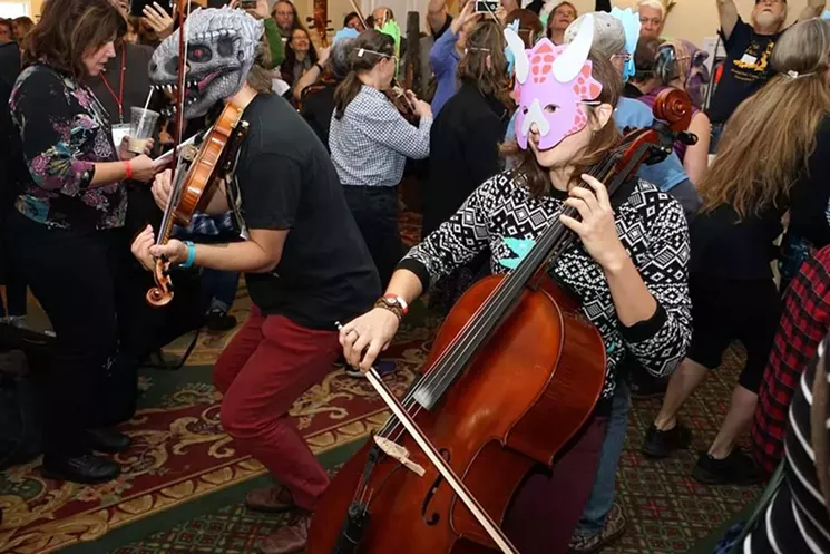 Fiddle Hell wasn't held in person in 2020, but the online event led to the creation of Half Pelican's first album. - COURTESY OF HALF PELICAN