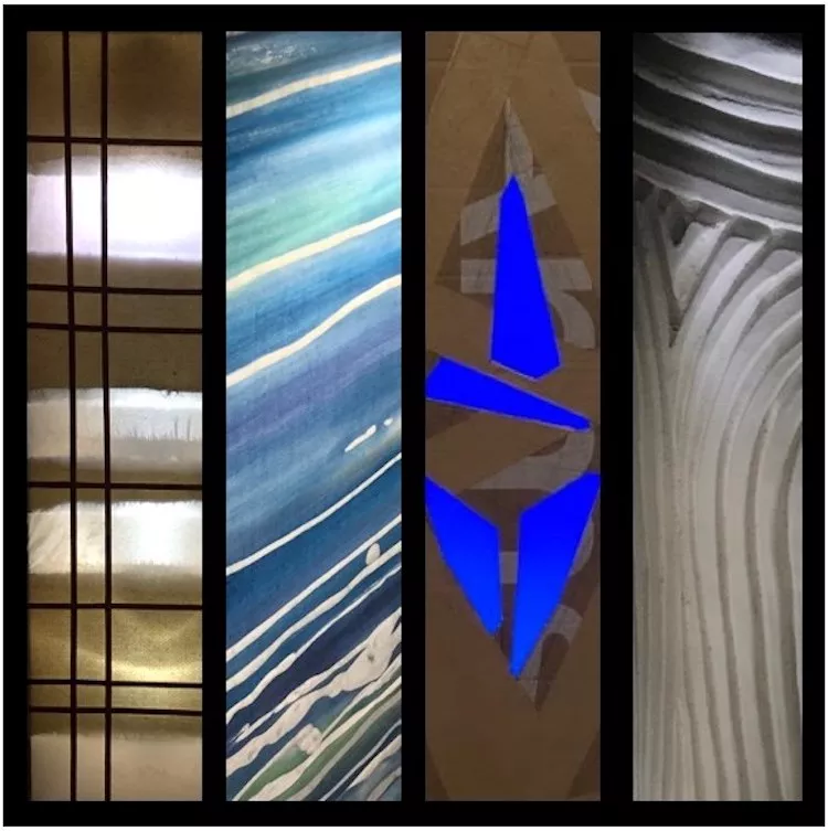 It's lights out at Edge Gallery for Lighting Our Way: A Collaboration in Illumination. - GAYLA LEMKE, WYNNE REYNOLDS, STEPHEN SHUGART AND FAITH WILLIAMS