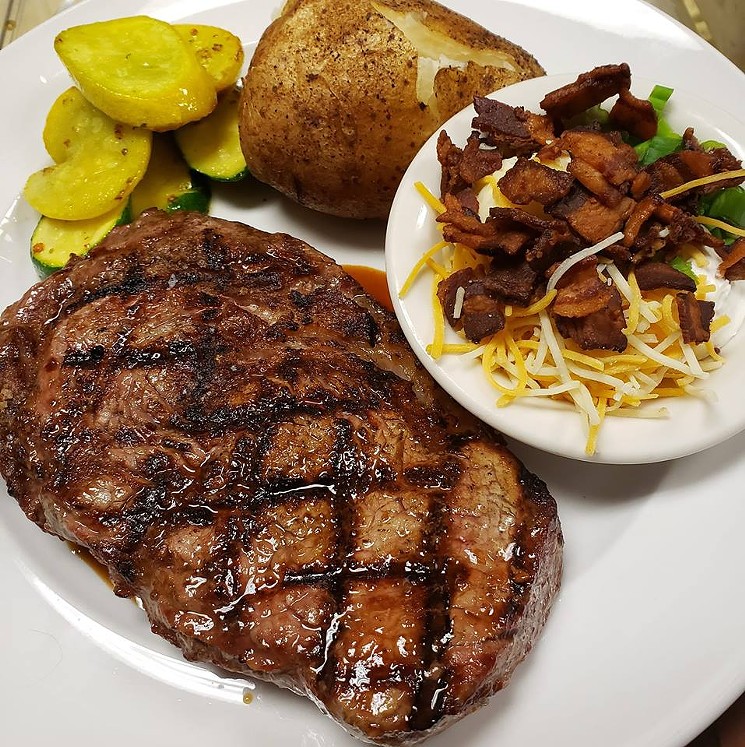 Prime beef is back on the menu at Luke's. - COURTESY OF LUKE'S, A STEAK PLACE