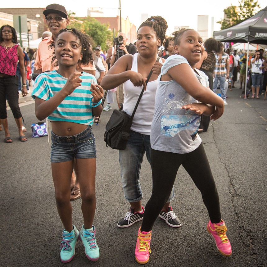 The party's on at the Juneteenth Music Festival. - KEN HAMBLIN III