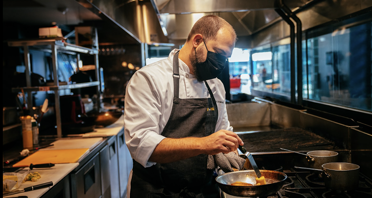 Eric Vollono specializes in his adaptability in the kitchen. - JEFF FIERBERG