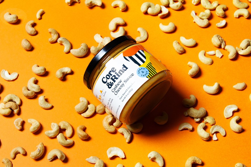 Core & Rind's cashew-based sauce is free of dairy and ideal for nachos and plant-based mac and cheese. - COURTESY CORE & RIND