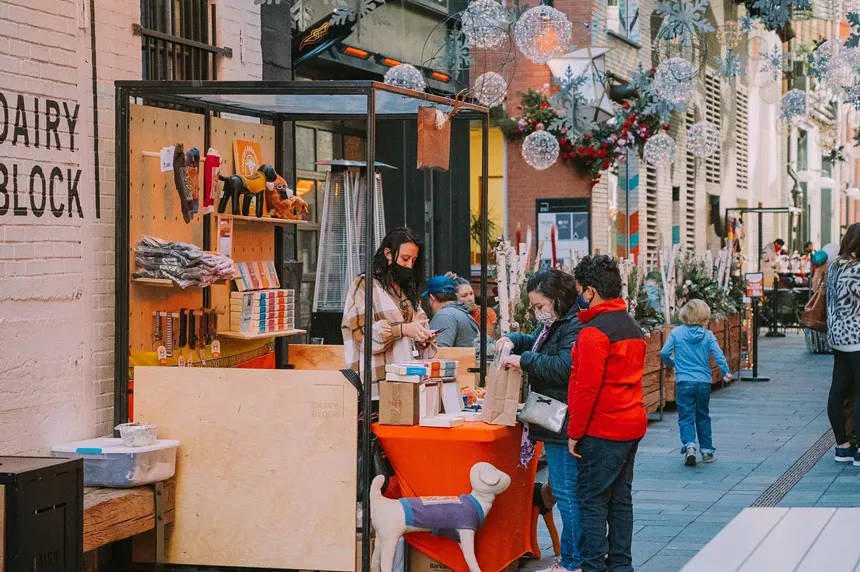 American Field brings the Après Ski Holiday Market back to the Dairy Block Alley. - COURTESY OF THE DAIRY BLOCK