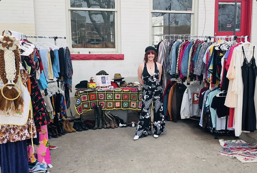 Cecily Cheesman has attended over thirty pop-ups this past spring, selling her wares as Vintage Vamp. - CLAIRE DUNCOMBE