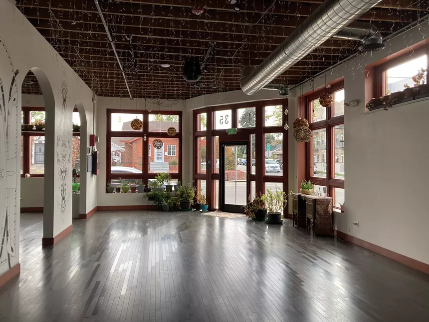 The interior of Enigma on West 38th Avenue, which is currently used for small events, will be the new home of Convivio Cafe. - CONVIVIO CAFE