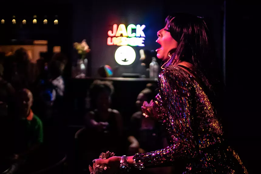 Felony Misdemeanor, who also serves on the board of Black Pride Colorado, performing at the Majestic Melanated Cabaret. - EBONI BONEÉ COLEMAN FROM EB PIXS