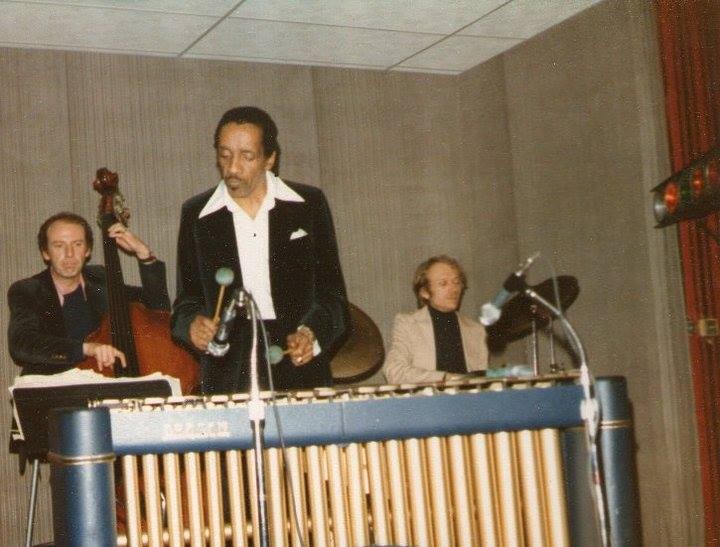 Paul Warburton with vibraphonist Milt Jackson and drummer Mike Whited at Clyde's Pure Jazz Club in Wheat Ridge circa 1979. - FACEBOOK