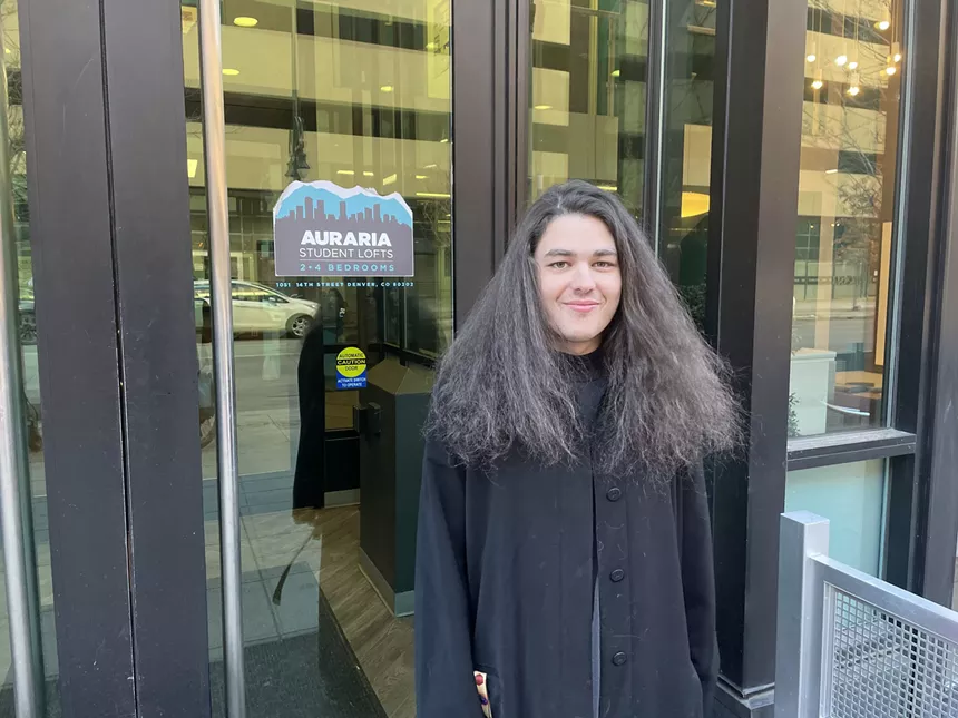 Elliot Liveoak lived at Auraria Student Lofts for less than a week before leaving because of poor treatment. - CATIE CHESHIRE