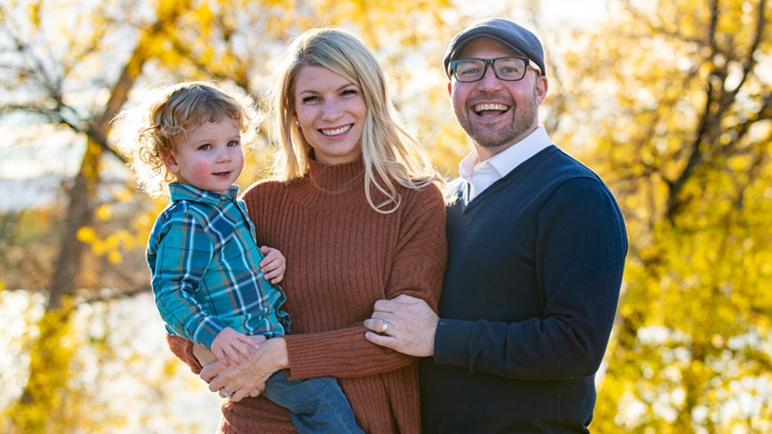 Brittany Pettersen with husband Ian Silverii and their son, Davis. - BRITTANYPETTERSEN.COM