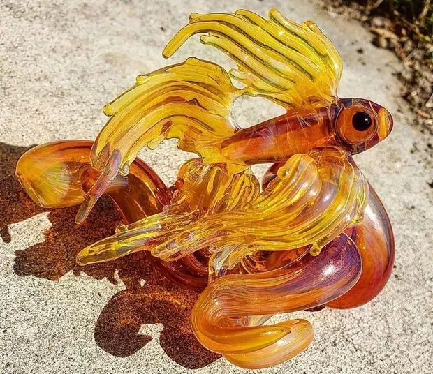 Schutz teaches glassblowing through Colorado Cannabis Tours, a marijuana tour company in the Denver area. - COURTESY OF CHRIS SCHUTZ