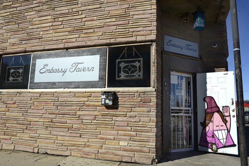 Embassy Tavern is a casual place to grab a drink in RiNo. - SCOTT LENTZ