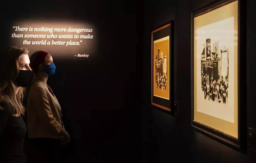 Producer Vicente Fusco says The Art of Banksy will be "cool, fun and trendy." - KYLE FLUBACKER