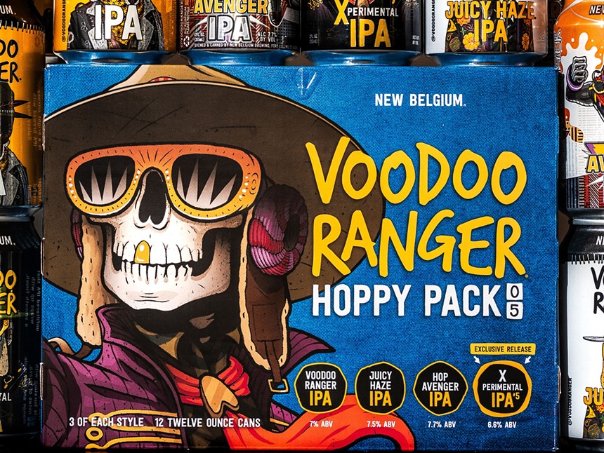 New Belgium Brewing has multiple versions of its Voodoo Ranger IPA. - NEW BELGIUM BREWING