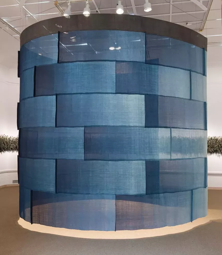 Rowland Ricketts, “Mobile Section”, textile installation. - ROWLAND REDEMPTIONS